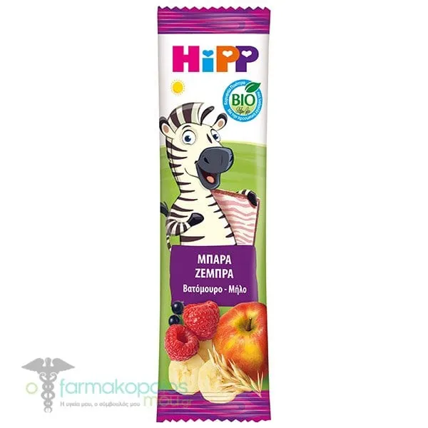 HiPP Bio Παιδική Μπάρα με Μήλο & Βατόμουρο για 12m+, 23g