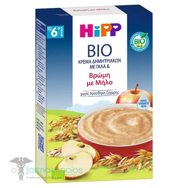 Hipp Organic Milk Porridge with Oats and Apple 6m+, 250g