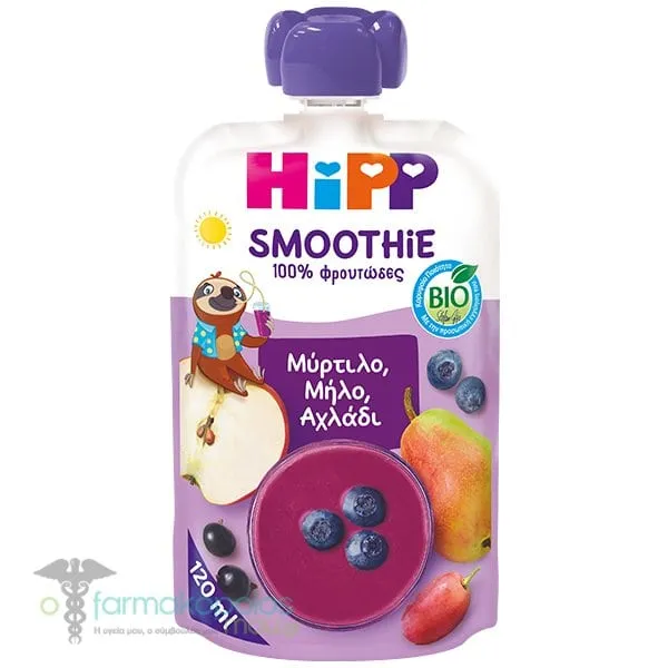 Hipp Organic Smoothie Blueberry, Apple & Pear, 120ml