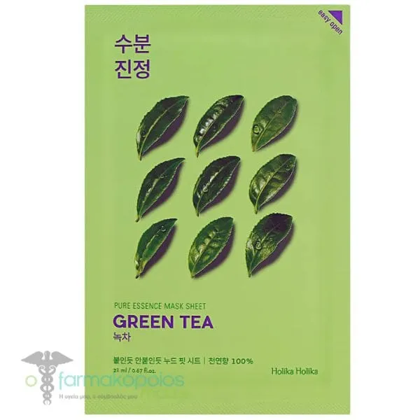 Holika Holika Pure Essence Mask Sheet Green Tea Μάσκα Προσώπου, 23ml