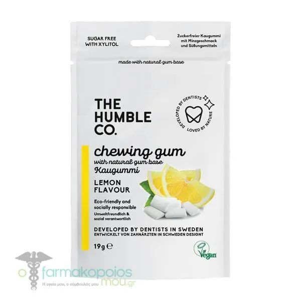 Humble Natural Chewing Gum - Lemon, 19g