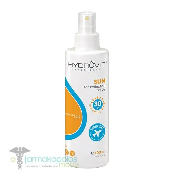 Hydrovit Sun High Protection Spray SPF30 Travel Size, 100ml