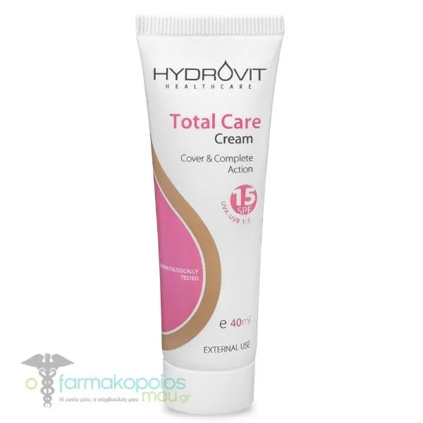 Hydrovit Total Care Tinted Face Cream SPF15, 40ml