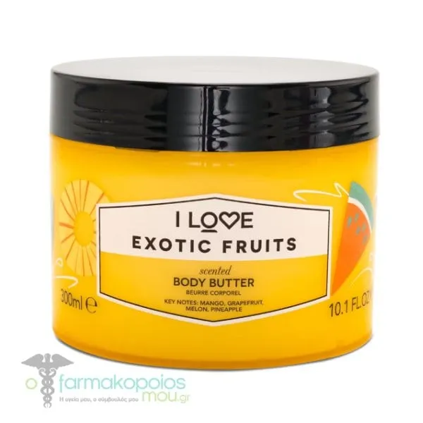 I Love Exotic Fruits Body Βutter, 300ml