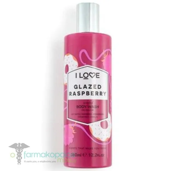 I Love Glazed Raspberry Body Wash, 360ml