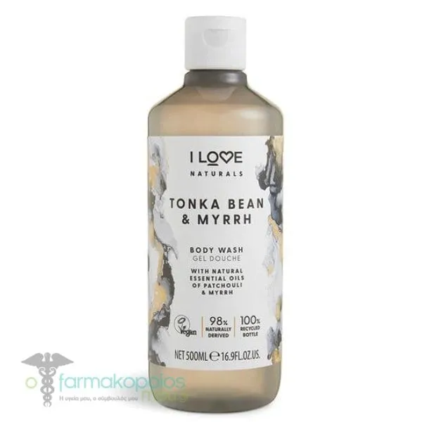 I Love Naturals Body Wash Tonka Bean & Myrrh, 500ml