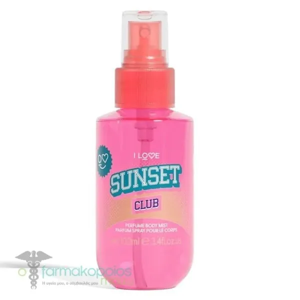 I love Sunset Club Perfume Mist Σώματος, 100ml