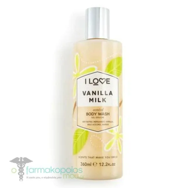 I Love Vanilla Milk Body Wash, 360ml