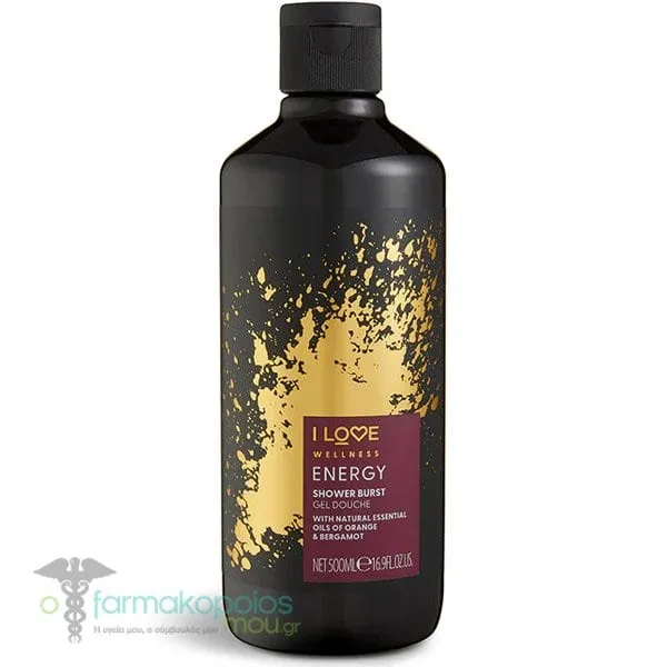I Love Wellness Energy Shower Burst Gel Douche, 500ml