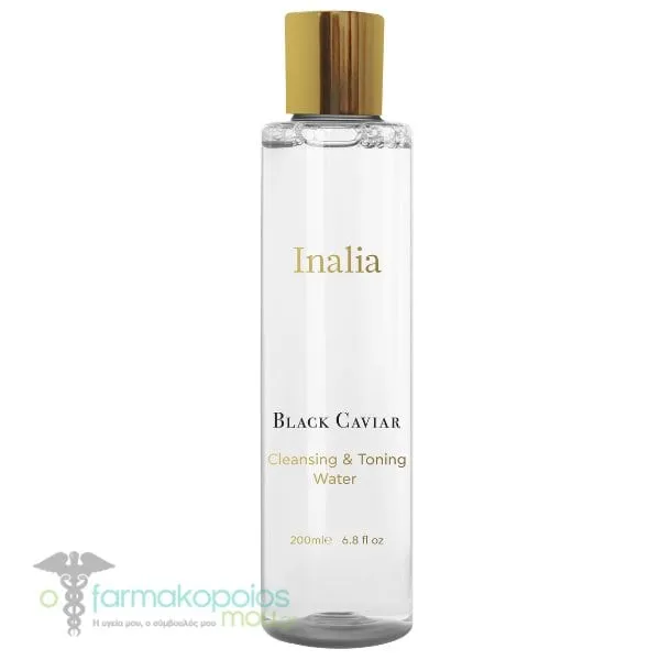 Inalia Black Caviar Cleansing & Toning Water, 200ml