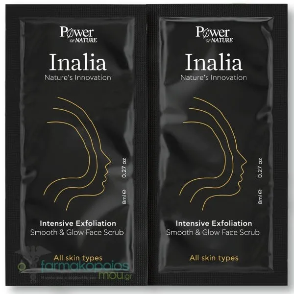 Inalia Intensive Exfoliation Smooth & Glow Face Scrub, 2x8ml