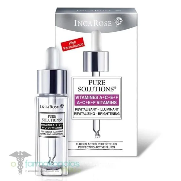 Inca Rose Pure Solutions Vitamins A C E F Serum, 15ml