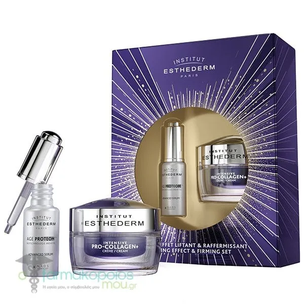 Institut Esthederm Promo Lifting Effect &amp; Firming Set Age Proteom Advanced Αντιγηραντικός Ορός, 30ml &amp; Intensive Pro-collagen+ Κρέμα Αναπλήρωσης, 50ml, 1σετ