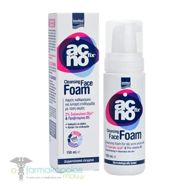 Intermed Αcnofix Cleansing Face Foam, 150ml