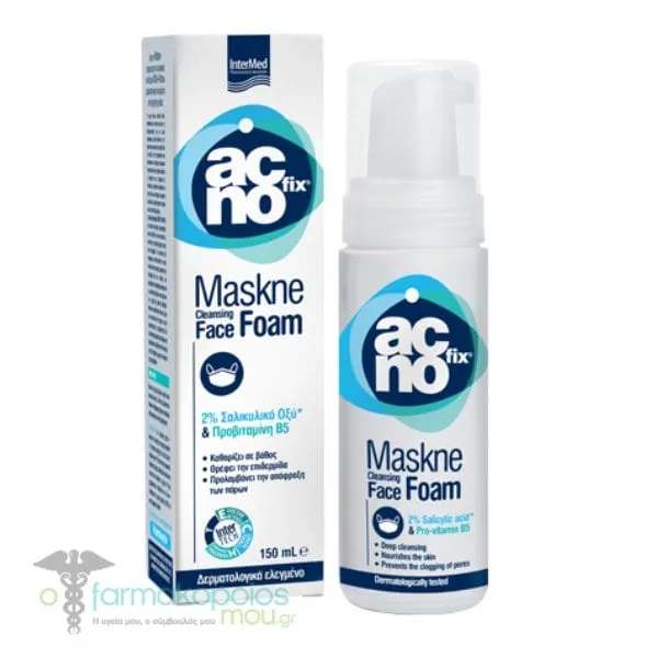 Intermed Αcnofix Maskne Cleansing Foam, 150ml