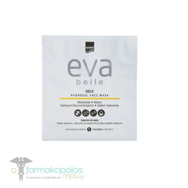 Intermed Eva Belle Gold Hydrogel Face Mask, 1pc