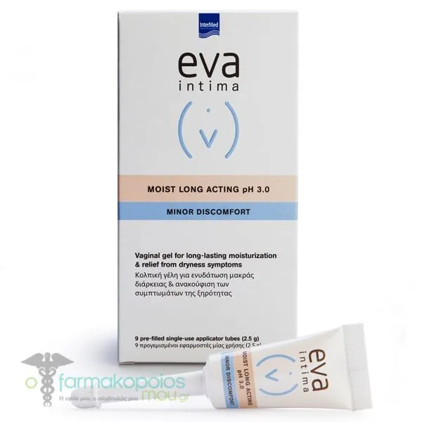 Intermed Eva Intima Moist Long Acting pH 3.0, 9applicators x 2,5gr