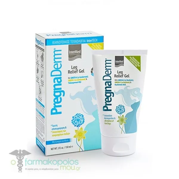 Intermed PregnaDerm Leg Relief Gel Γέλη για την Ανακούφιση & Αποσυμφόρηση των Κουρασμένων Ποδιών, 150ml
