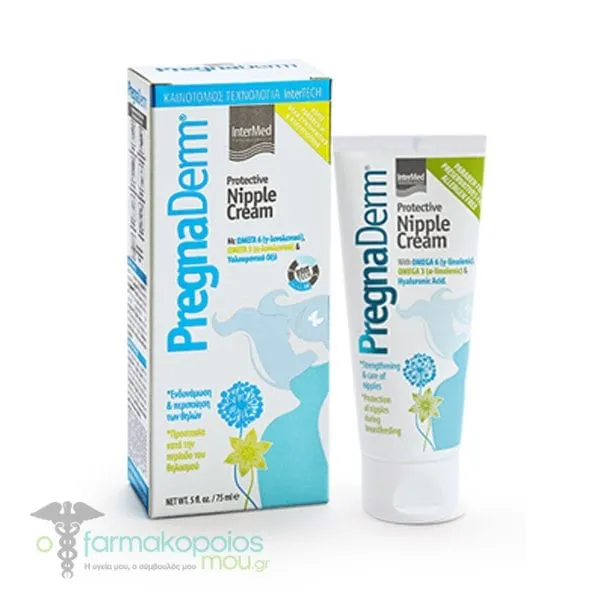 Intermed PregnaDerm Protective Nipple Cream Κρέμα Προστασίας των Θηλών, 75ml