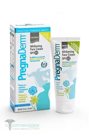 Intermed PregnaDerm Whitening Face Cream SPF15 Κρέμα Προσώπου για τις Πανάδες, 75ml