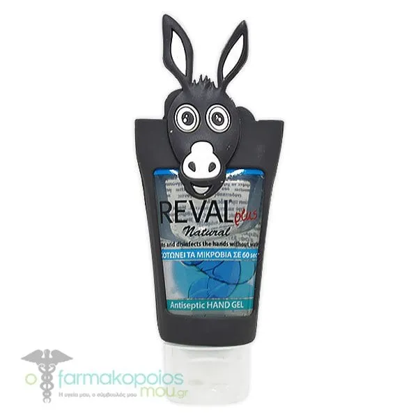 Intermed Reval Plus Natural Kids Antiseptic Hand Gel, 30ml - Γαιδουράκι
