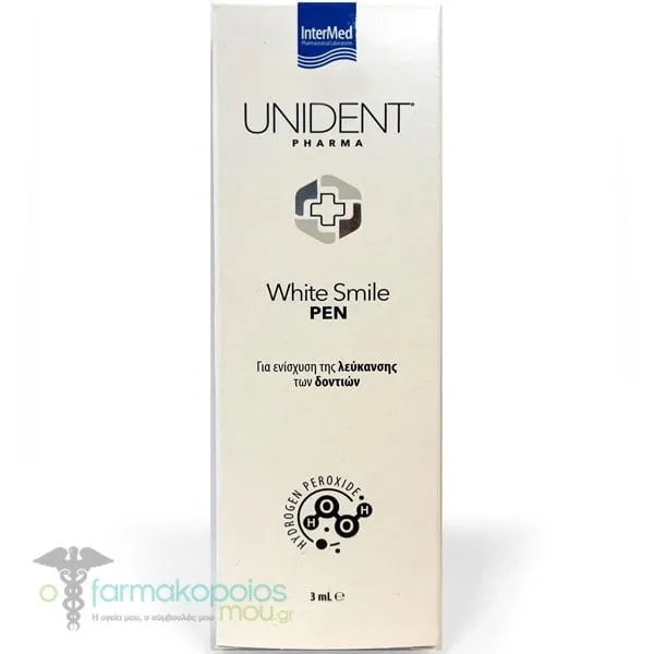 Intermed Unident Pharma White Smile Pen Τζελ για Λεύκανση των Δοντιών, 3ml