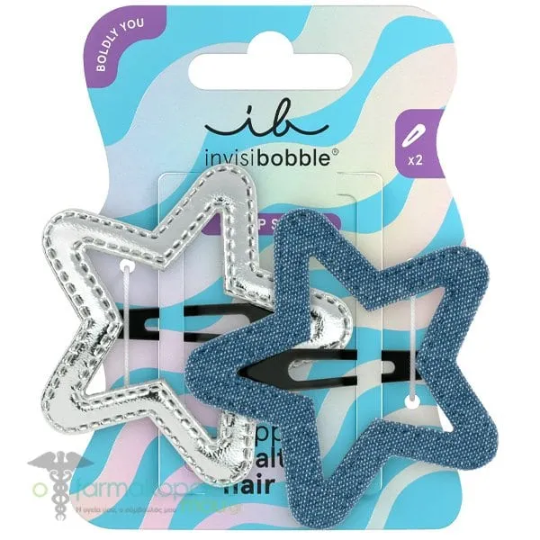 Invisibobble Boldly Snapclips Starlight Serenade Τσιμπιδάκια Μαλλιών, 2τεμ