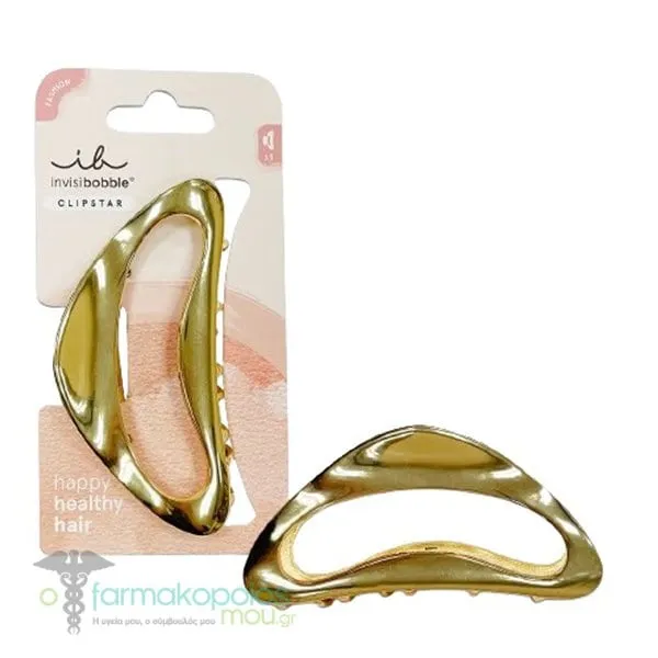 Invisibobble Clipstar Gold Luxe Mεγάλο Κλάμερ Μαλλιών, 1τεμ