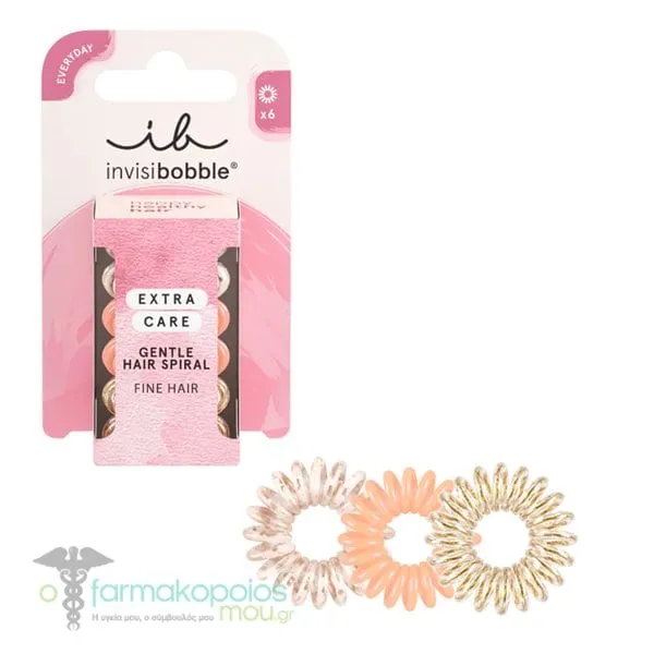 Invisibobble Extra Care Delicate Duties Gentle Hair Spirals, 6pcs