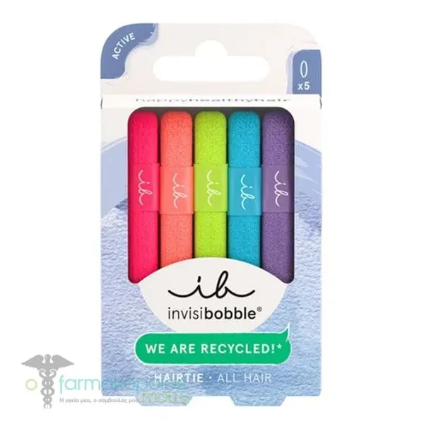 Invisibobble Neon Glow Λαστιχάκια Μαλλιών, 5τεμ