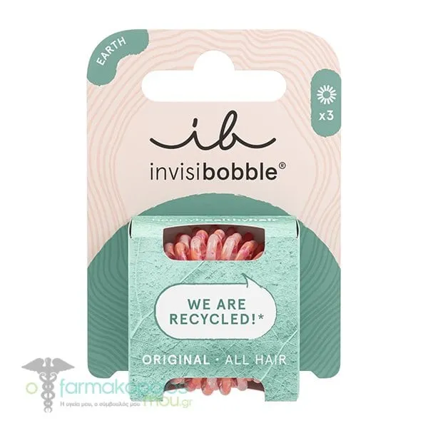 Invisibobble Original Earth Save It or Waste It Λαστιχάκια Μαλλιών, 3τεμ
