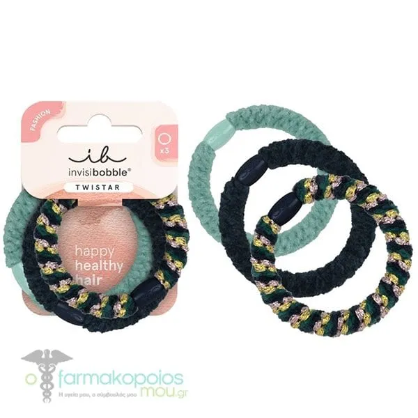 Invisibobble Twistar Blue Balance Λαστιχάκια μαλλιών, 3τεμ