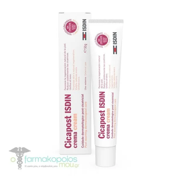 Isdin Cicapost Post-Scarring Dermatological Care Cream, 50g