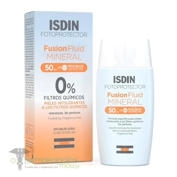 ISDIN Fotoprotector Fusion Fluid Mineral SPF50, 50ml
