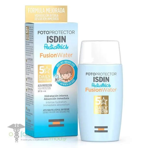 ISDIN Fotoprotector FusionWater Pediatrics Παιδικό Αντιηλιακό Προσώπου SPF50+, 50ml