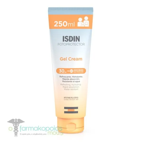Isdin Fotoprotector Gel Cream Body Sunscreen SPF30, 250ml