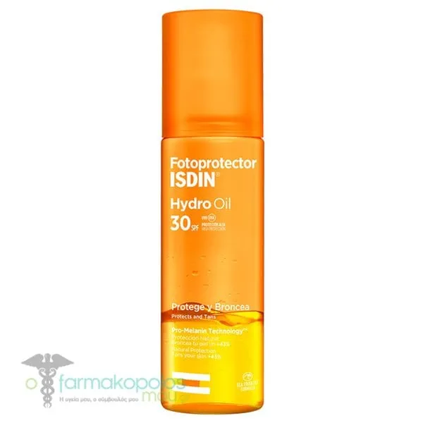 ISDIN Fotoprotector Hydro Oil Διφασικό Αντηλιακό Λάδι Σώματος SPF30, 200ml