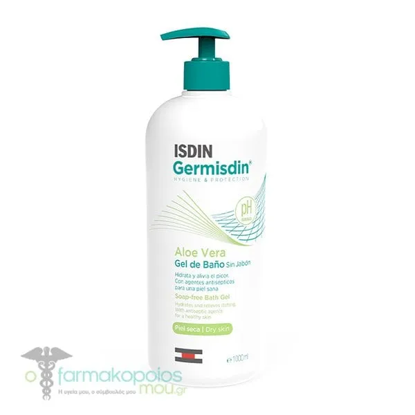 Isdin Germisdin Aloe Vera Soap-Free Bath Gel, 1000ml