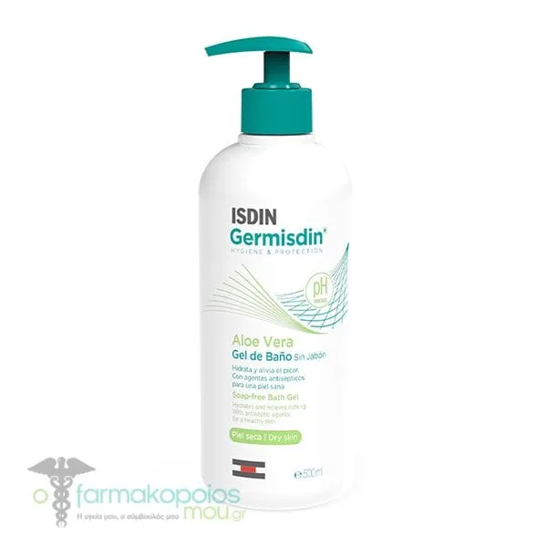 Isdin Germisdin Aloe Vera Soap-Free Bath Gel, 500ml