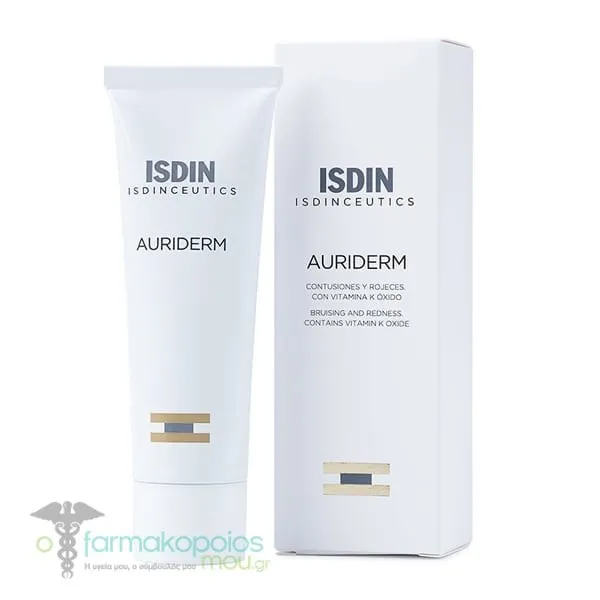 ISDIN Isdinceutics Auriderm Face Cream Against Bruising & Redness, 50ml