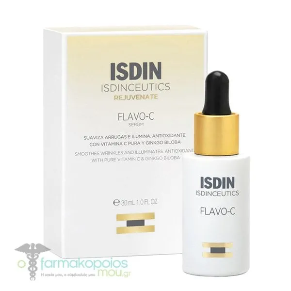 ISDIN Isdinceutics Flavo-C Ορός Προσώπου Ισχυρή Βιταμίνη C, 30ml