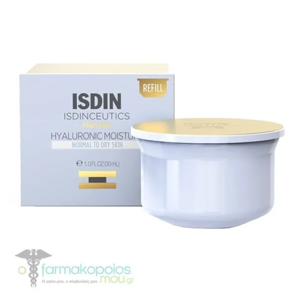 ISDIN Isdinceutics Prevent Hyaluronic Moisture Normal to Dry Skin Cream Refill, 50g