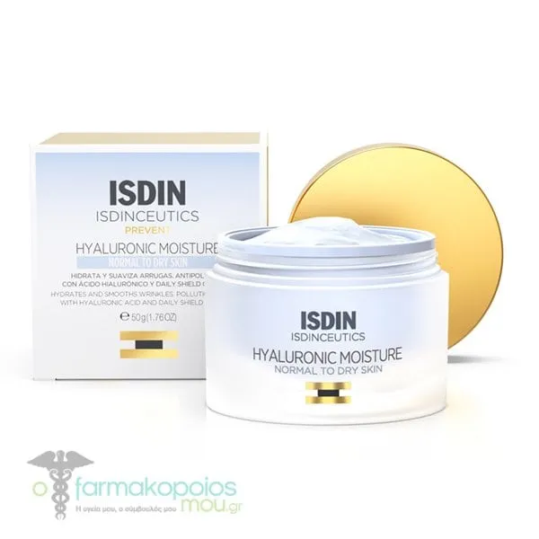ISDIN Isdinceutics Prevent Hyaluronic Moisture Normal to Dry Skin Cream, 50g