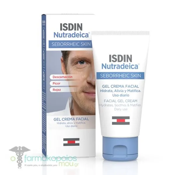 Isdin Nutradeica Facial Gel-Cream for Seborrheic Skin, 50ml