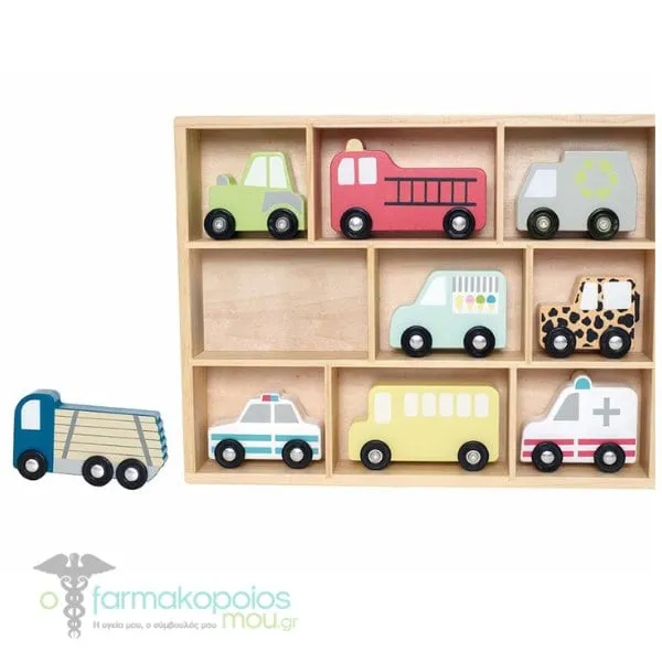 Jabadabado Shelf with Cars 3y+, 1set