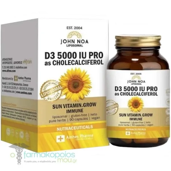 John Noa Liposomal D3 5000iu Pro as Cholecalciferol, 90caps
