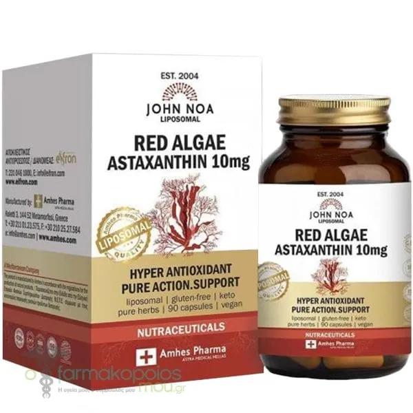 John Noa Liposomal Red Algae Astaxanthin 10mg, 90caps