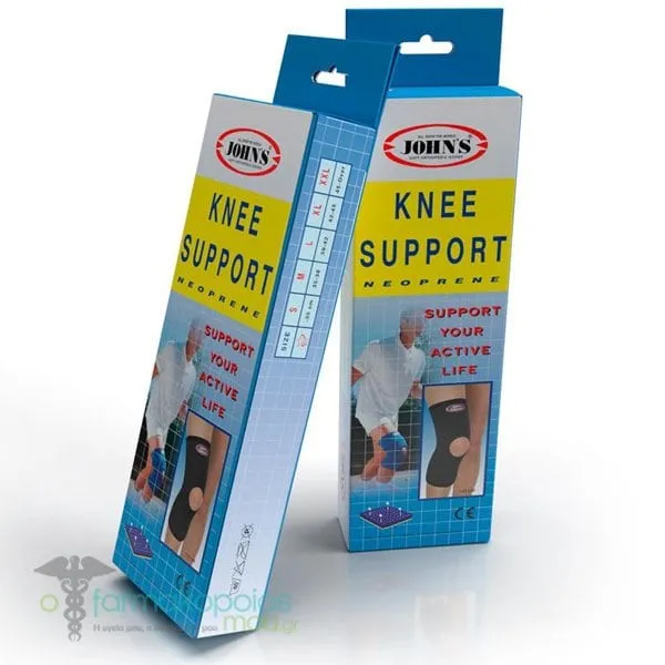 John's BASIC II Neoprene Knee Support with Hole Large, 1pc