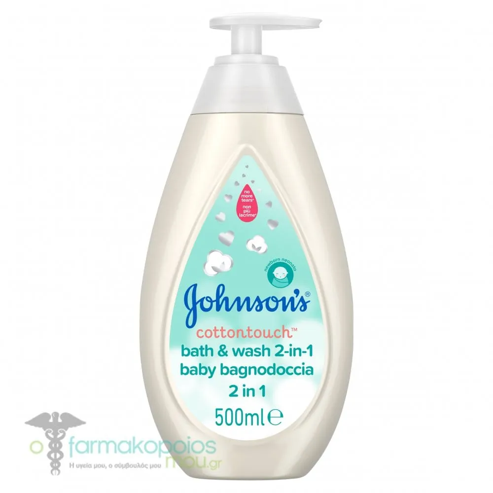 Johnson's CottonTouch 2-in-1 Bath & Wash, 500ml