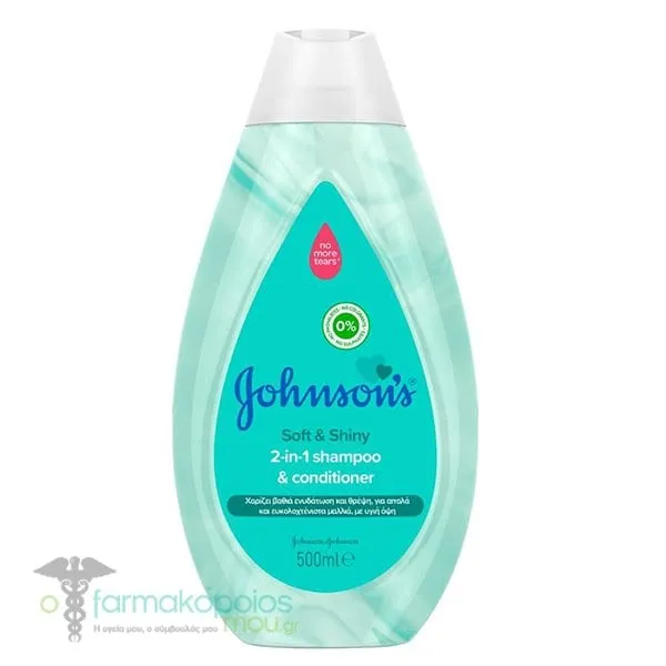 Johnson's Soft & Shiny 2σε1 Σαμπουάν & Conditioner, 500ml